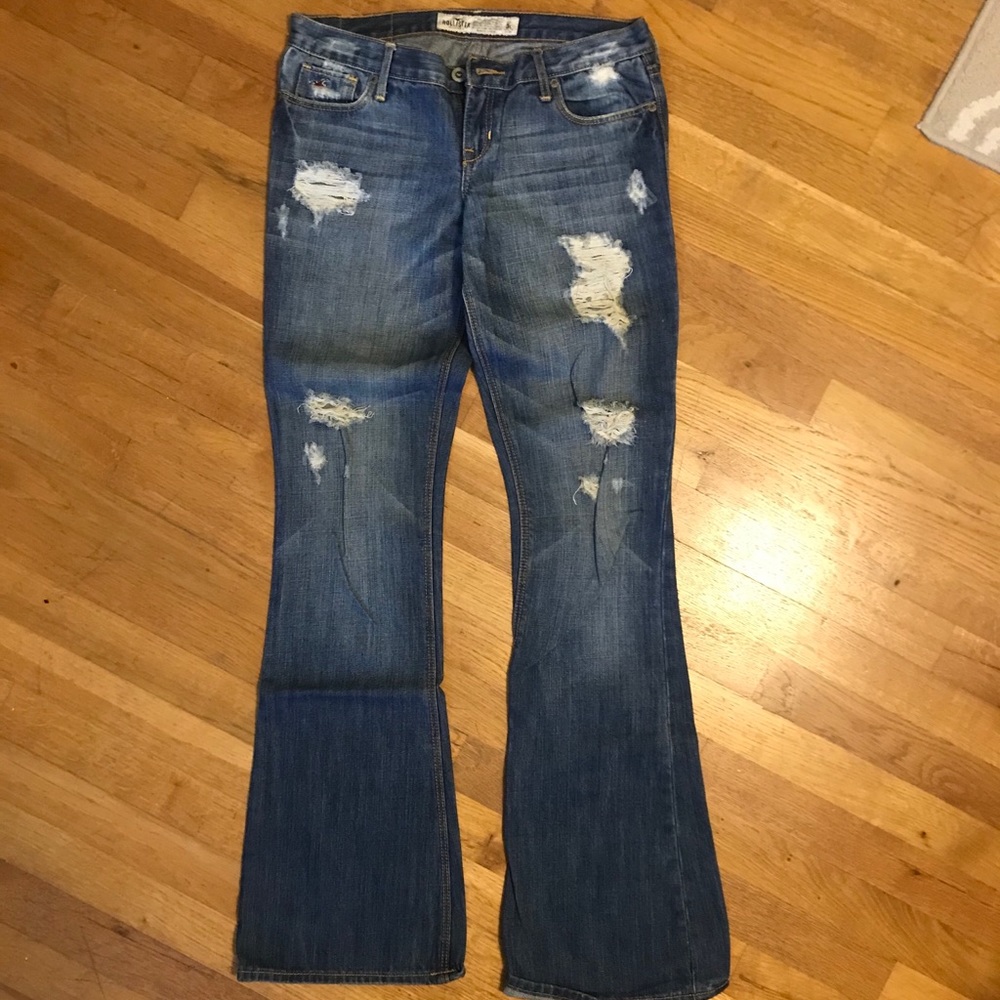 Hollister Distressed Flare Jeans